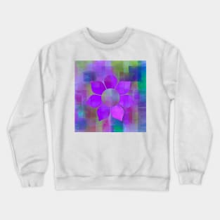 Violet Flower Power - Maps &amp; Apps Series Crewneck Sweatshirt